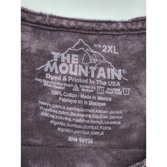 The Mountain Pit Bull Shirt Black Tie Dye Large Rainbow Size 2X 2013 Dean Russo - Picture 10 of 10